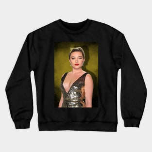 Florence Pugh - Yellow Glam Crewneck Sweatshirt